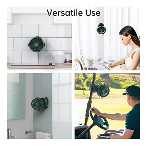 Ventilador Mini Recargable 3 En 1 Clip Y Escritorio