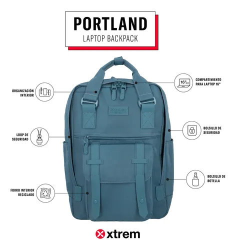 Mochila Notebook Xtrem Portland 5xt Azul 16