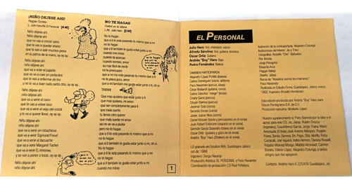 El Personal - No Me Hallo Y Algo Más Cd
