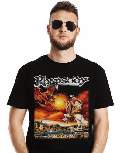 Polera Rhapsody Legendary Tales Metal Impresión Directa