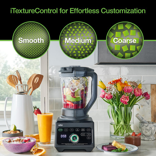 Braun Jb9040bk Triforce Power Blender, Black Color Negro 1600