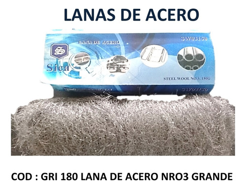 Lana De Acero Grande Nro 3 De 350gr 