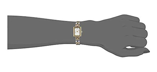 Reloj Con Pulsera Bicolor Anne Klein Para Mujer.