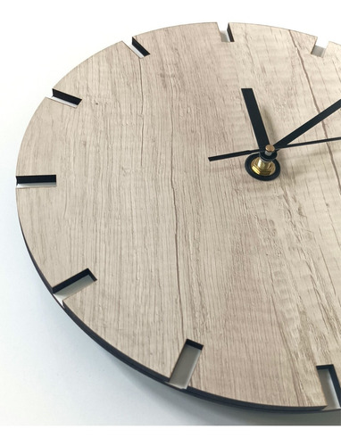 Reloj De Pared De Madera Analógico Diseño Tokio2 40x40