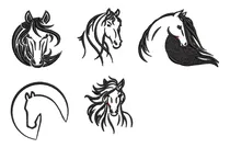 Comprar Diseño Matrices Para Maquinas Bordadoras Caballo Cara 6cm 