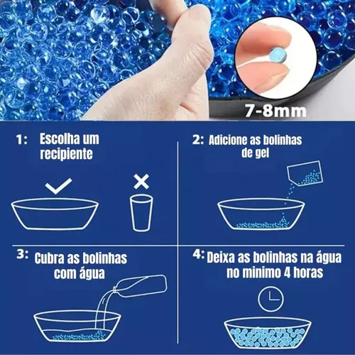 Arma de Gel Automática Azul + 10.000 bolinhas de gel - Beartac