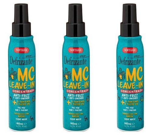 Defrizante Soft Hair 140 Ml Spray Mc Leave-in-kit C/3un