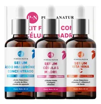 Comprar Kit Serum Facial Acido Hialurónico, Vitamina C Y Células Madre Anti Edad | Paquete Completo De Serum Para El Cuidado De La Piel, Hidratación Y Rejuvenecimiento Todo Tipo De Piel 3 Unidades