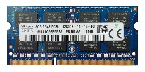 Imagen 1 de 1 de Memoria RAM color Azul 8GB 1 SK hynix HMT41GS6BFR8A-PB