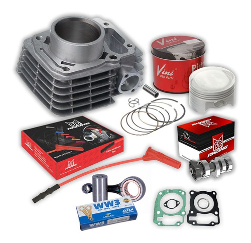 Kit Aumento De Cilindrada Fan125 2009 E Bros125 2013 P/170cc