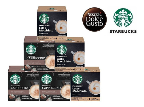 Capsulas De Café Starbucks - X3 Capuccino X3 Latte Macchiato