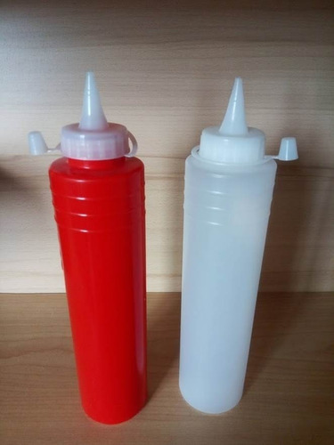 Salsero Dispensador De Salsas, Oprimible 500ml De 27 X 6 Cms