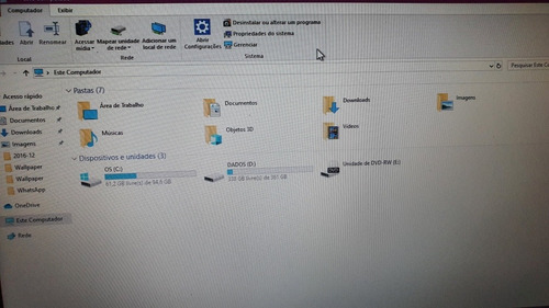 Cpu Intel Atom D525, 2gb De Ram, 500gb De Memória + Monitor