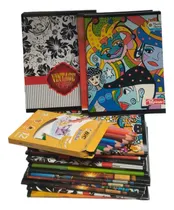 Comprar Cuadernos Papiros + Lápices De Colores Bic Evolution - Lote
