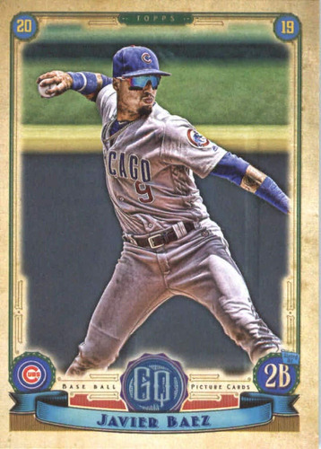 2019 Topps Gypsy Queen 155 Javier Baez Chicago Cubs Mlb Tarj