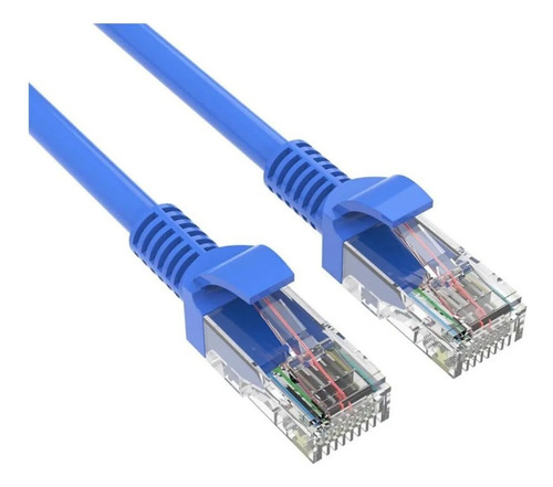 Cable De Red Utp Anera Patch Cord Azul Cat6 10m 24awg Certi