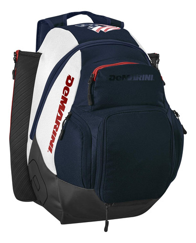 Mochila De Beisbol Demarini, 2 Bates, Nylon, Blanca/azul