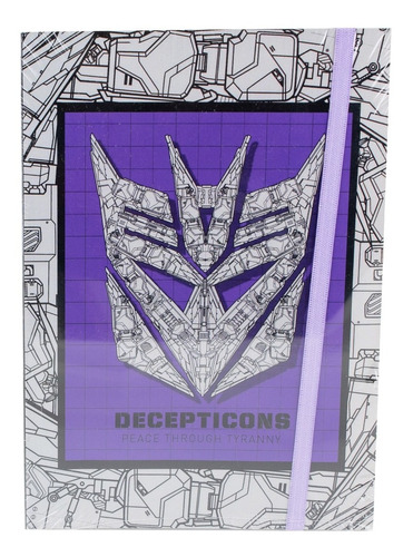Imagen 1 de 4 de Cuaderno Geek - Transformers - Decepticons - Original