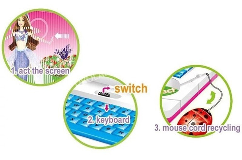 Laptop Educativo Infantil Musical Interativo Com Luzes E Som