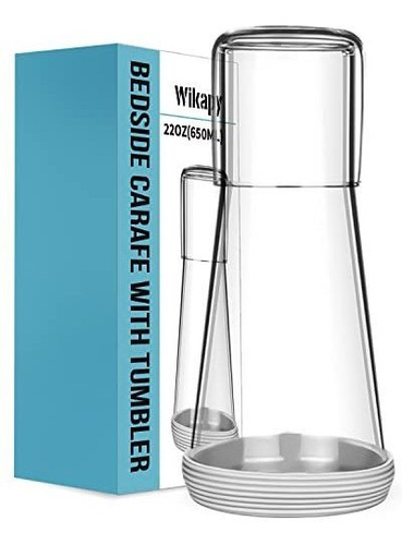 Carafe De Agua De Noche Con Vidrio, Carafe De Agua De 8xxb1