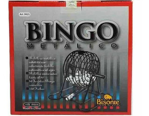 Bingo Metalico Bisonte