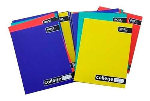 Pack 10 Cuadernos College Ross 5mm 80 Hojas