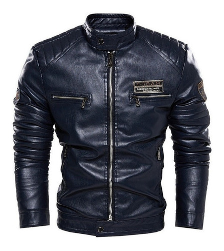 Chaqueta De Hombre Pu Coat Ropa De Moto Europea Americana