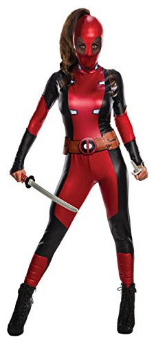 Deadpool Vestuario De Las Mujeres, Multi, Pequeño.