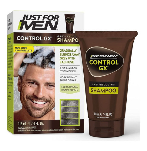 Just For Men Control Gx Shampoo Reductor Gris Nueva Version