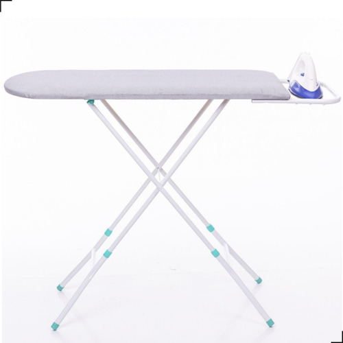 Mesa Passadeira Tabua De Passar Roupas Extra Forte Ajustável Cor Branco Lisa