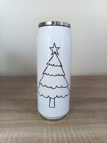¡oferta Especial! Termos Tipo Lata Acero De 500 Ml Lata Pnguino Navidad
