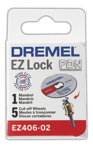 Discos + Eje Ez Lock Dremel Ez 406-02 - Fdn