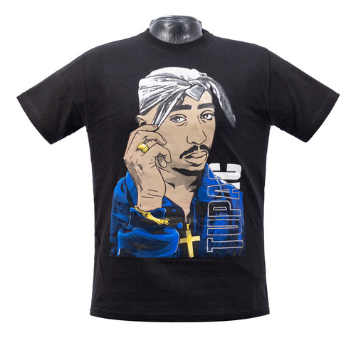 Franela Tupac Hip Hop Unisex Algodón