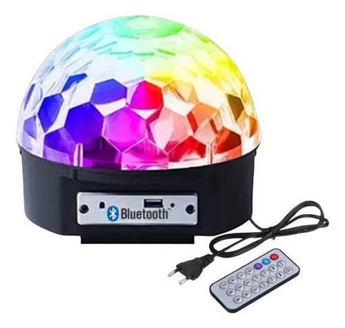 Media Esfera Bola Luces Led Audioritmica Bluetooth+ Control