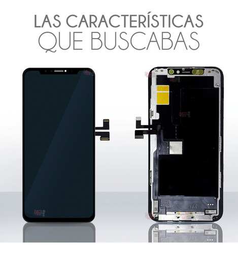 Pantalla Completa Compatible con iPhone 11 Pro A2160 A2215 A2217 YK Soft Super Oled Global Color Negro Slim Company