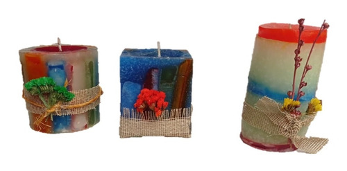 Velas Relajantes Aromas Naturales Set De 3 Velas