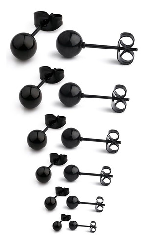 Ruifan 20g Aretes De Bola De Acero Inoxidable Para Hombres, 