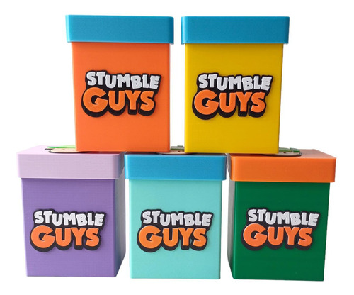 Stumble Guys Caja Personalizada Con Nombre Deckbox Guardar