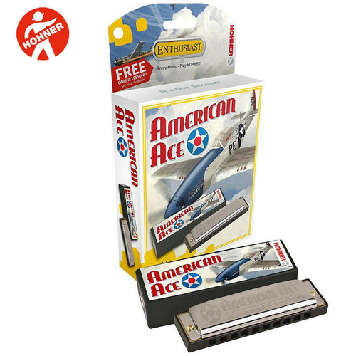 Armónica Hohner American Ace En Clave De Sol (g) 02bx-g