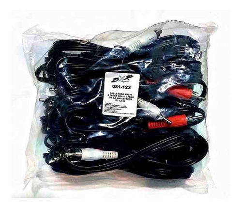 Imagen 2 de 3 de Paquete 10 Piezas Cable 3.5 A Rca