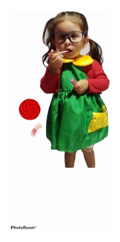 Disfraz Niña Chilindrina Del Chavo Cosplay Halloween