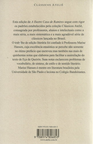 A Ilustre Casa de Ramires, de Queirós, Eça de. Clássicos Ateliê Editorial Ateliê Editorial Ltda - EPP, capa mole em português, 2014