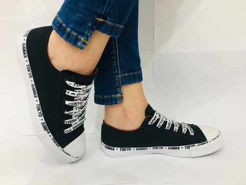 Tênis Feminino Casual Passeio Preto Whoop Lona Maravilhoso | Mercado Livre