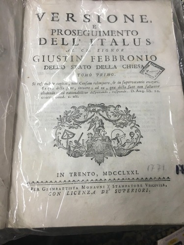 Versione E Proseguimento Dell´ Italus. 1771 3 Tomos