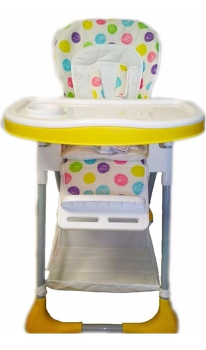 Silla De Comer Bebe 6 Alturas 3 Posiciones Reclinable  Paris