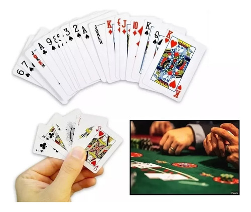 Juego Carta Naipe Ingles + 6 Dados Póker Carioca Juego