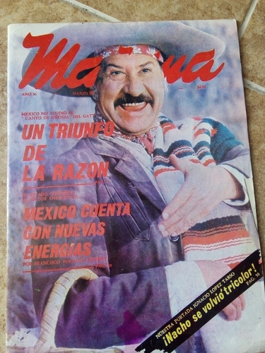 Ignacio Lopez Tarso En Revista Mañana Año-1980