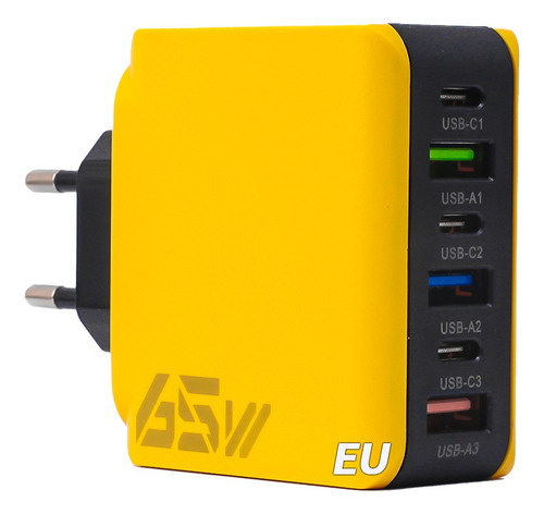 Cargador Pd Usb Tipo C De 120 W Y 6 Puertos Cargador De Carg