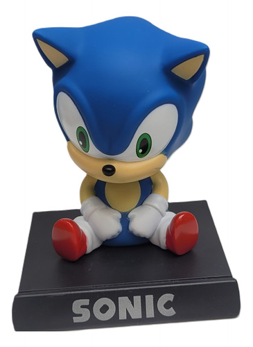 Sonic El Erizo Bobble Head Cabeza Resorte Porta Celular