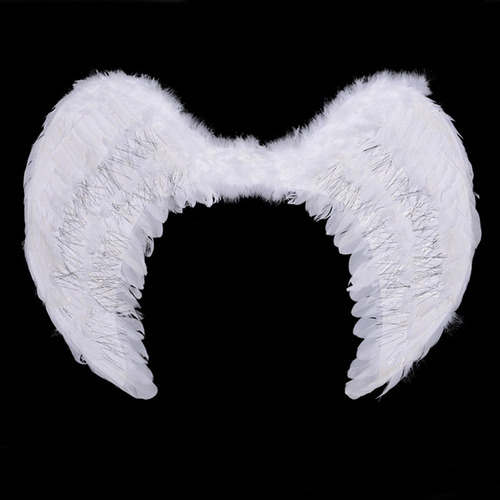 Asas De Anjo Traje De Halloween Traje Cosplay Asas Branco